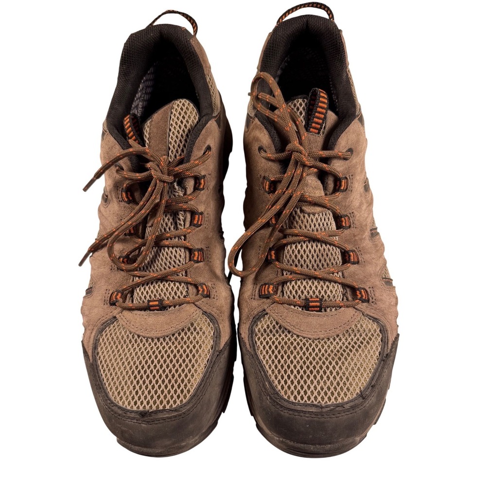 Cabelas Mens Hiking Shoes 14D Brown Gore-Tex Waterproof Vibram Sole 819637